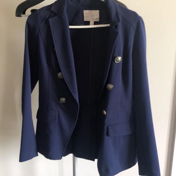 Size S Dynamite Navy Blue button blazer - Picture 6 of 6